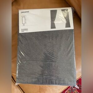 NEW IKEA Ingert curtains with tie backs